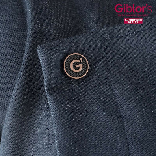 Giblor's Σακάκι Σεφ Ανδρικό Μπλε με Μακρύ Μανίκι