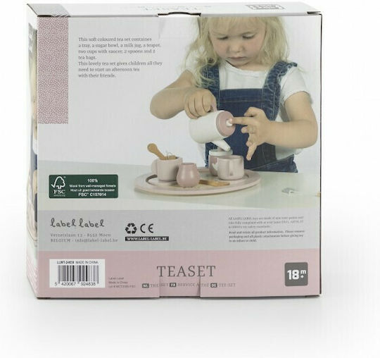 Label Label Παιχνίδι Σετ Τσαγιού από Ξύλο