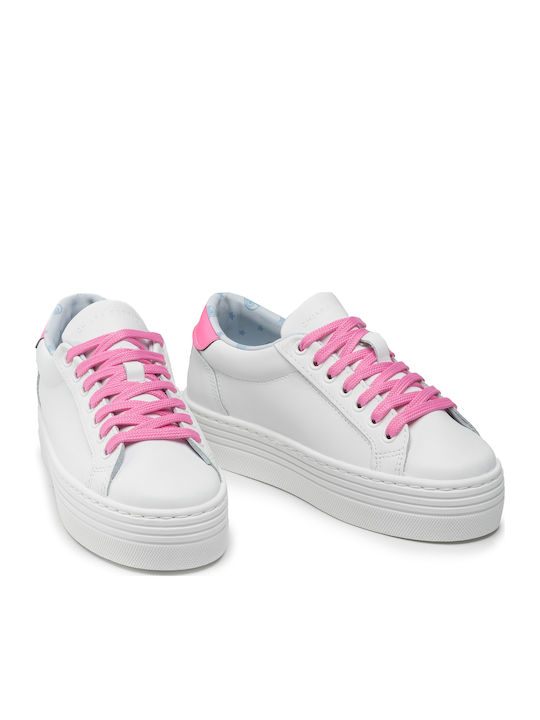 Damen Flatforms Sneakers Rosa