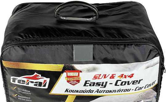 Feral Premium Covers for Car with Carrying Bag 440x185x145cm Waterproof Medium for SUV/JEEP Secured with Elastic