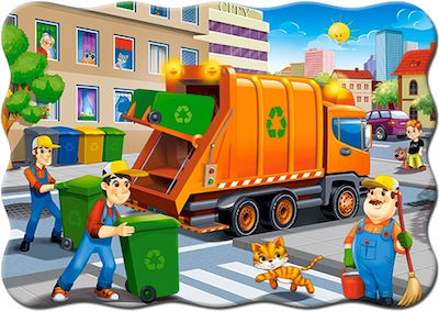 Kids Puzzle Garbage Car for 4++ Years 30pcs Castorland