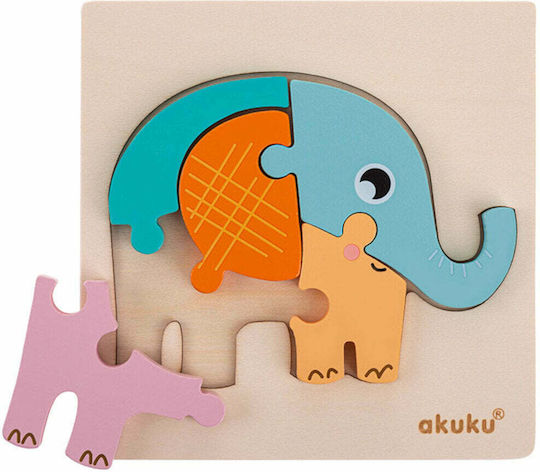 Kinder Steckpuzzle Elefant 5pcs Akuku