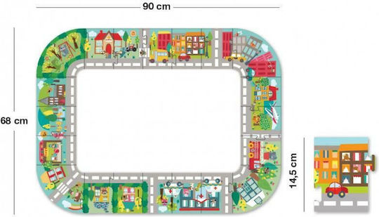 Παιδικό Puzzle The City για 3+ Ετών 20pcs Apli Kids