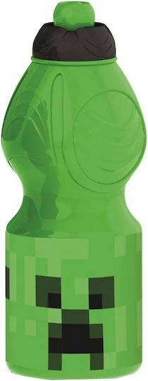 Stor Kinderflasche Minecraft Kunststoff Grün 400ml