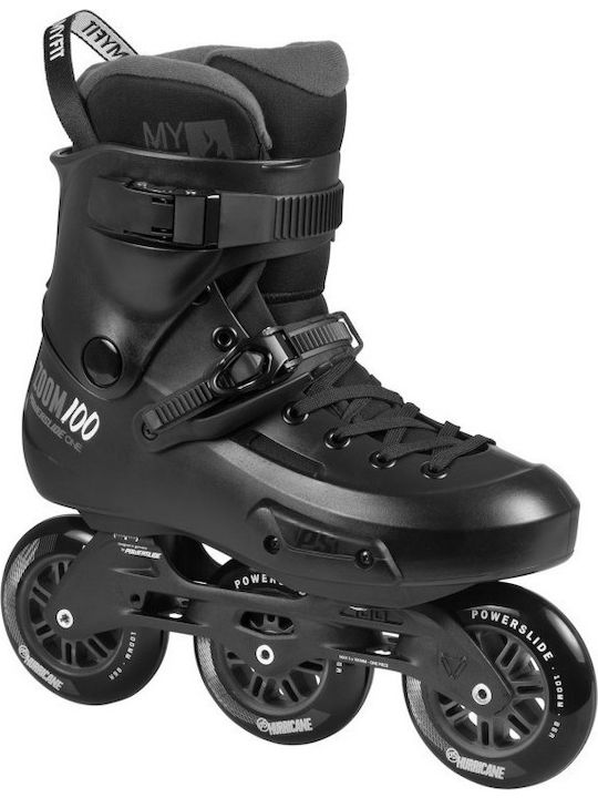 Powerslide Zoom Pro 100 Inline Αυξομειούμενα Rollers Μαύρα Ενηλίκων Powerslide Zoom Pro 100 Inline Αυξομειούμενα Rollers Μαύρα Ενηλίκων