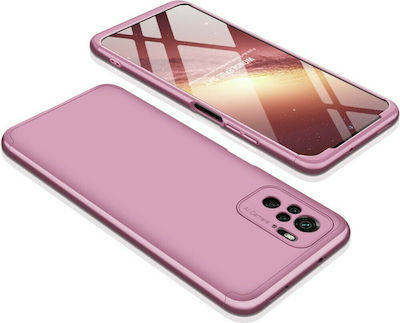 GKK 360 Full Cover Πλαστικό Ροζ Χρυσό (Redmi Note 10)