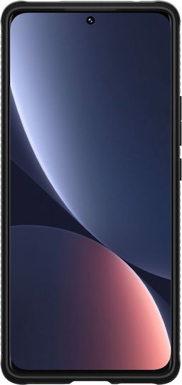Spigen Rugged Armor Back Cover Silicon 2mm negru mat (Xiaomi 12 Pro)