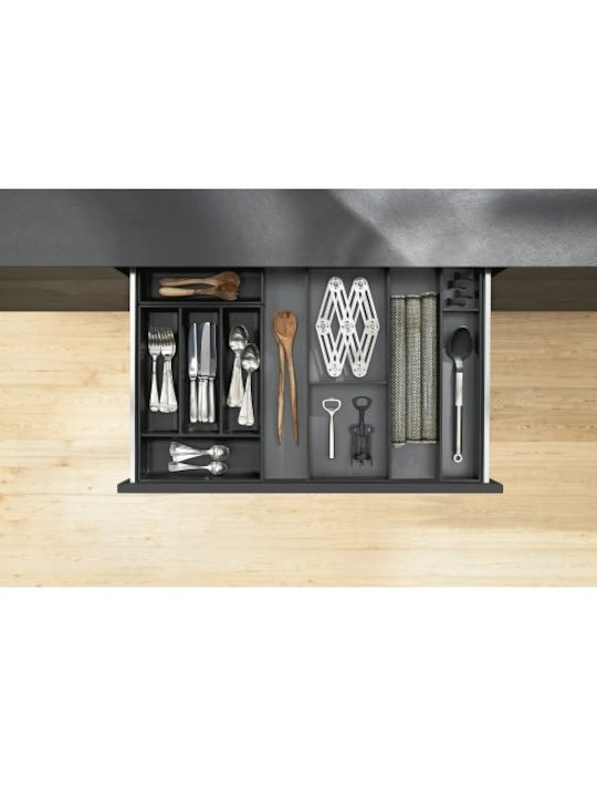 Blum Drawer Cutlery Tray Ambia Line Plastic 10x50x6cm Grey