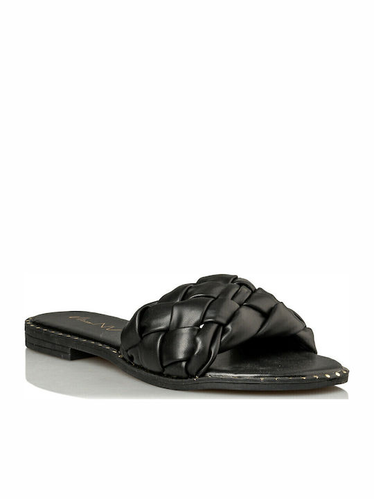Women's Flat Sandals in Black Color