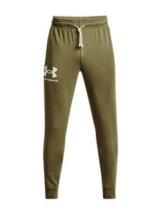 Rival Terry Sweatpants with Elastic Khaki
