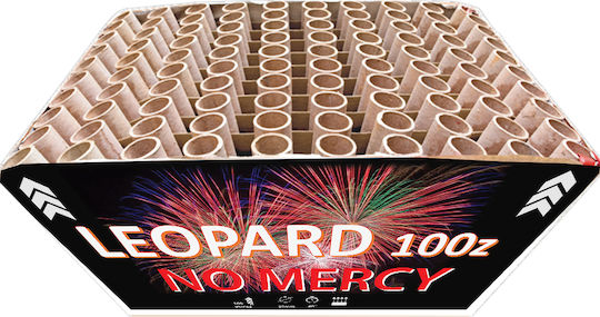 Ефектна пиротехника Leopard Νo Mercy с 100 стрелби & Продължителност 45 секунди