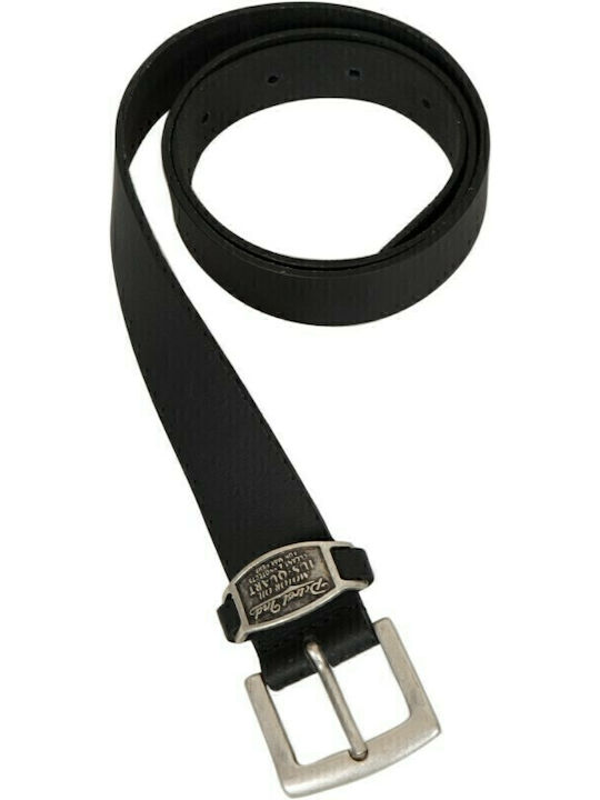 Herren Gürtel Leder Schwarz