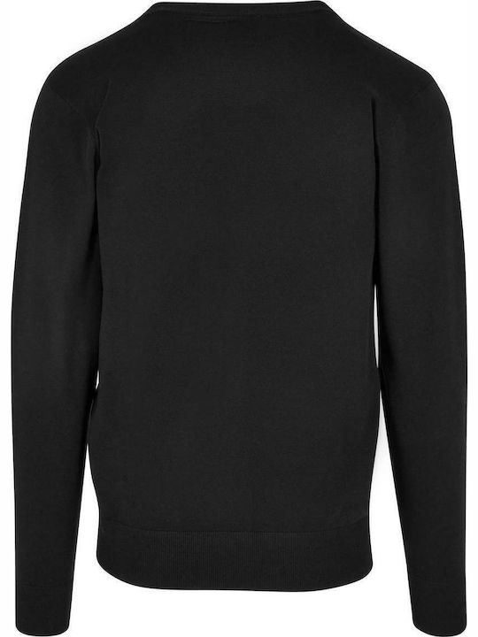 Herren Strickjacke mit Knöpfen Schwarz