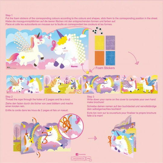 Avenir Mosaic Create My 1st Story Book Unicorns for Children 3+ years Years