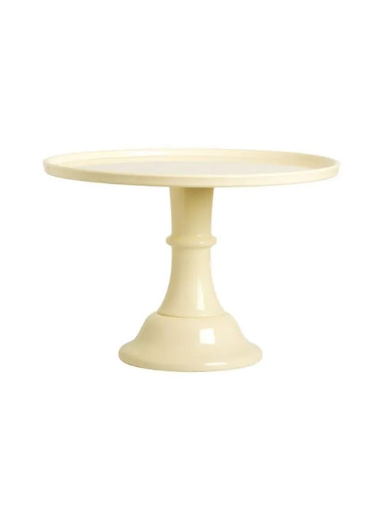 A Little Lovely Company Yellow Plastic Pedestal Cake Stand 30x30x20cm