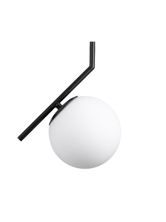 GloboStar Monroe Pendant Light Black Ball with Socket E27 40x21x49cm