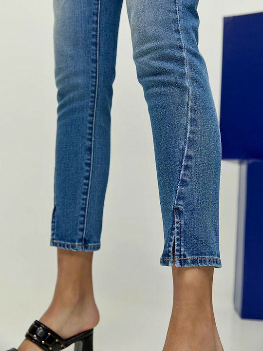 Abrina Hoch tailliert Damenjeans in Enger Passform