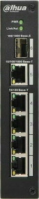 Dahua PFS3106-4ET-60-V2 Unmanaged L2 PoE Switch with 4 Gigabit (1Gbps) Ethernet Ports and 1 SFP Port