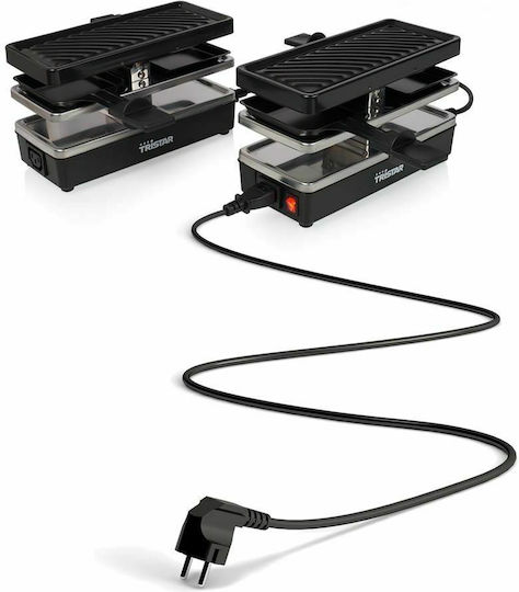 Tristar Tabletop Electric Grill Ribbed Plate 800W 23.8cmx10.4cmcm