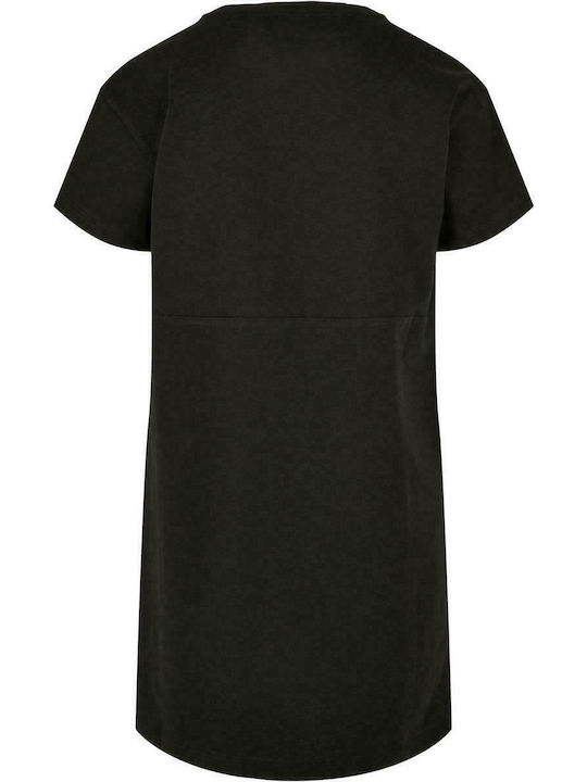 Urban Classics Rochie pentru Copii Mâneci scurte Negru