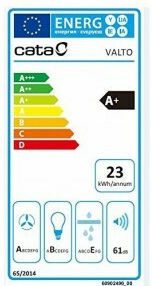 Cata VALTO 900 XGBK Kamin-Dunstabzug 90cm Schwarz
