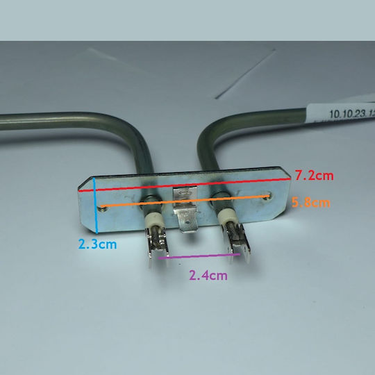 10.10.23.12 Bottom Replacement Heating Element Oven Compatible with Beko Arcelik Blomberg Eskimo 27.9x23.5cm