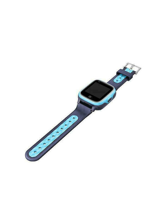 Παιδικό Smartwatch με GPS και Καουτσούκ/Πλαστικό Λουράκι Μπλε