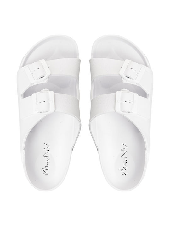 Envie Shoes Σαγιονάρες σε Λευκό Χρώμα