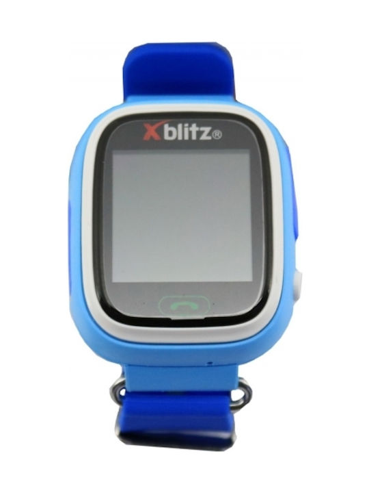 Xblitz Kinder Smartwatch mit GPS und Kautschuk/Plastik Armband Blau