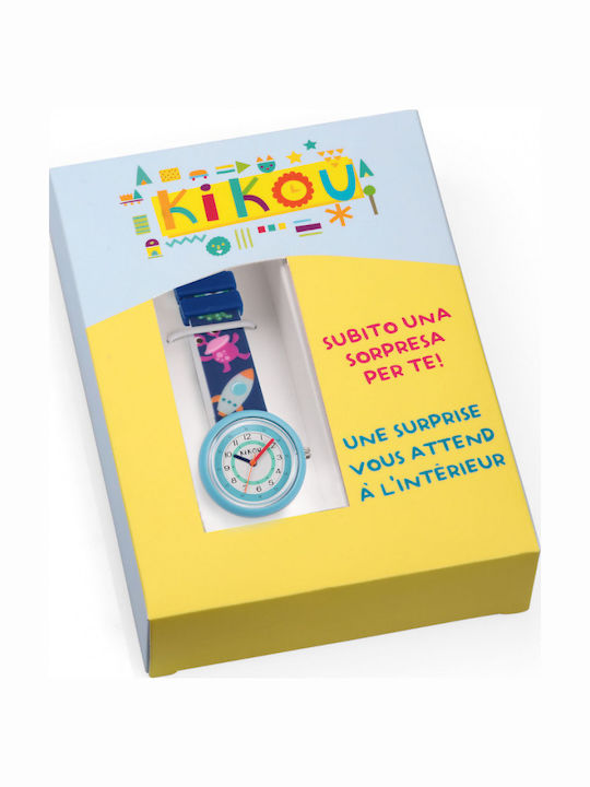Kikou Kids Analog Watch with Rubber/Plastic Strap White