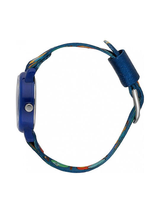 Kids Analog Watch with Rubber/Plastic Strap Blue