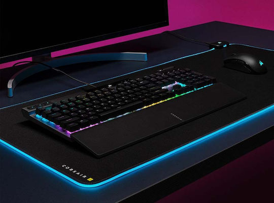Corsair K70 RGB Pro Гейминг Механична Клавиатура с Cherry MX Red суичове и RGB подсветка (Гръцки) Черен