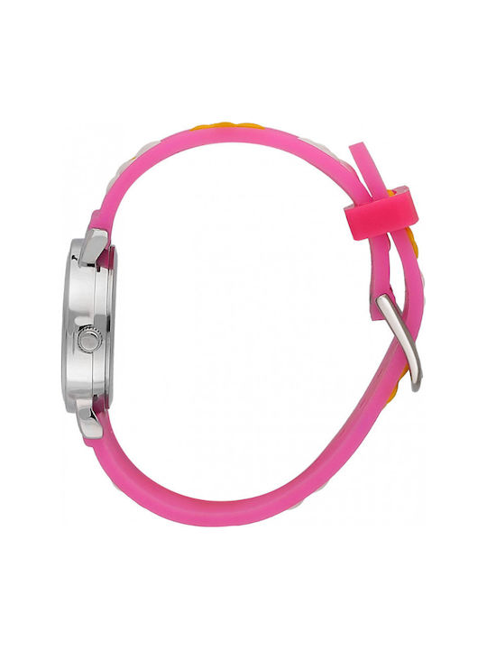 Kids Analog Watch Kikou Mignon with Rubber/Plastic Strap Pink