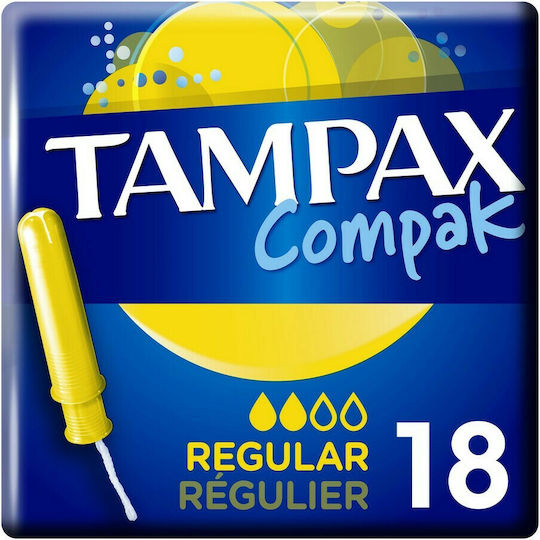 Tampax Tampons Compak with Applicator for Normal Flow 18pcs