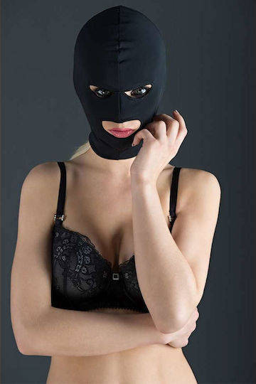 Dream Love Fetish Hood With Open Mouth & Eye BDSM Mask in Black Color