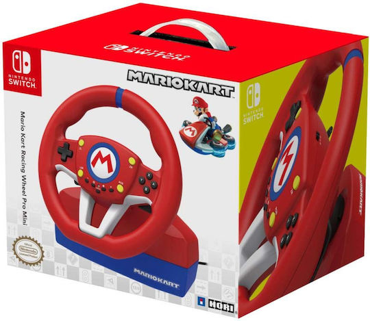 Hori Mario Kart Racing Wheel Pro Mini Steering Wheel with Pedals for Switch with 270° Rotation