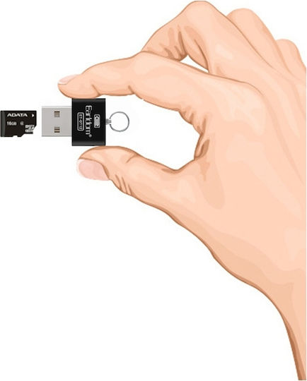 Earldom Кард Рийдър USB 2.0 за микро SD Бял