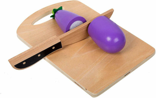 Tooky Toys Wooden Vegetables and Cutting Counter for 1+ Years