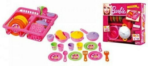 Dede Dede Παιχνίδια Μίμησης Dish Drainer Set Barbie για 3+ Ετών 21τμχ