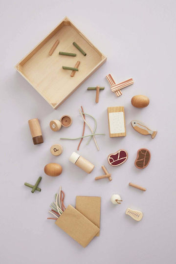 Kids Concept Wooden Food Basket for 3+ Years