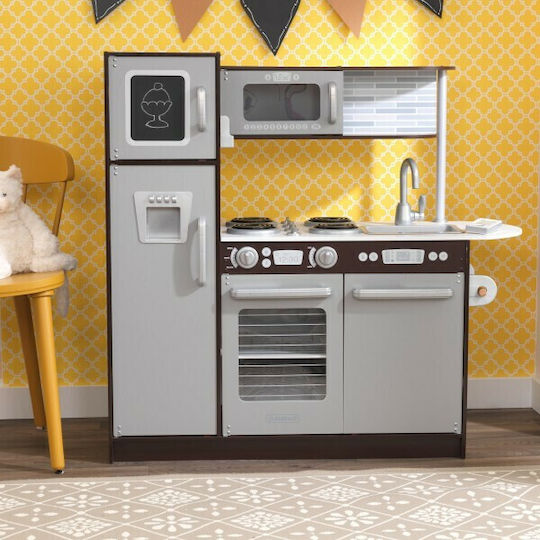Kidkraft Uptown Espresso Wooden Kids Kitchen for 3+ Years