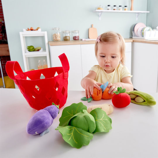 Hape Joc de gătit / Ustensile de bucătărie Toddler Vegetable Basket 8buc