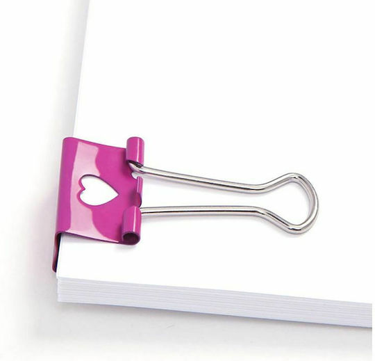 Rapesco Cleme Metalice Heart 19mm Roz 20buc