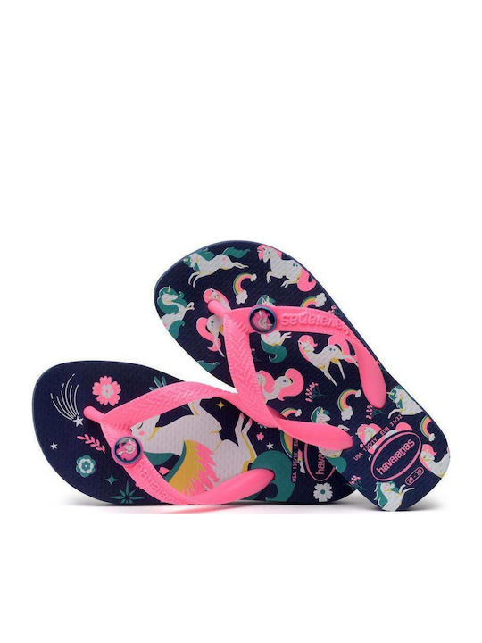 Kids' Flip Flops Navy Blue
