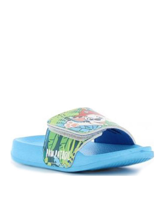 Kinder Badeschlappen Pfoten-Patrouille Hellblau Paw Patrol Twin
