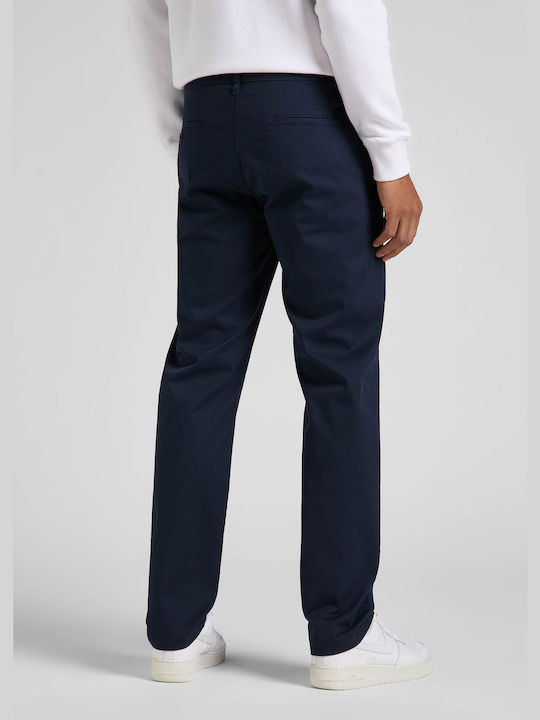 Lee Men's Trousers Chino in Regular Fit Navy Blue