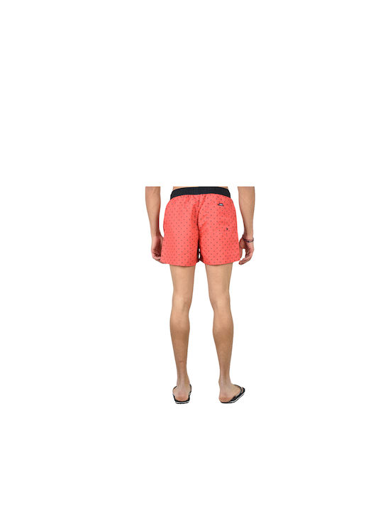 Losan Herren Badebekleidung Shorts Orange mit Mustern