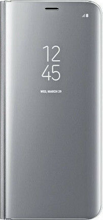Clear View Book Πλαστικό Ασημί (Galaxy Note 8)