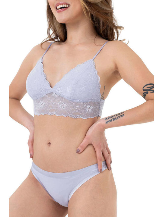 Leah Дамско Слип 3Pack с дантела Lilac/White/Yellow