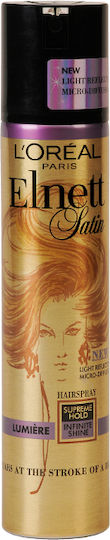 L'Oreal Paris Elnett Satin Lumiere Hair Lacquer For Strong Hold 400ml